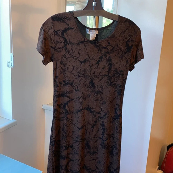 Vintage Brown Long‎ Dress - Picture 2 of 10